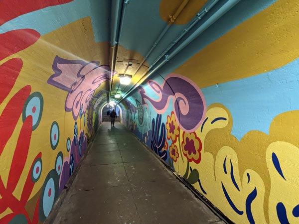 RVCC Students Create Tunnel Mural for Bound Brook Train Station