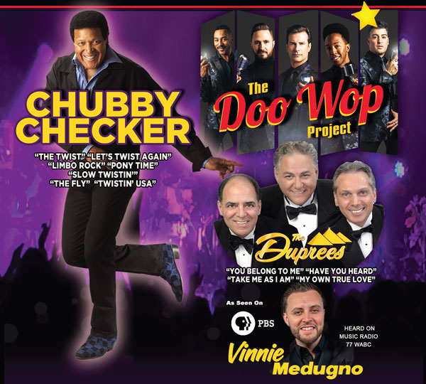 Chubby Checker and The Doo Wop Project to Headline Rock 