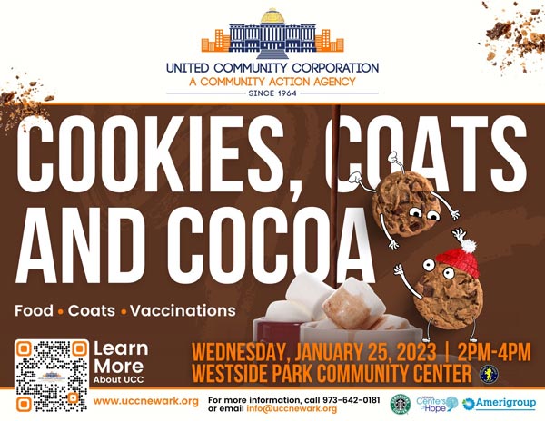 UCC's "Cookies, Coats & Cocoa" Event Brings Free Winter Jackets, Treats to Newark Community