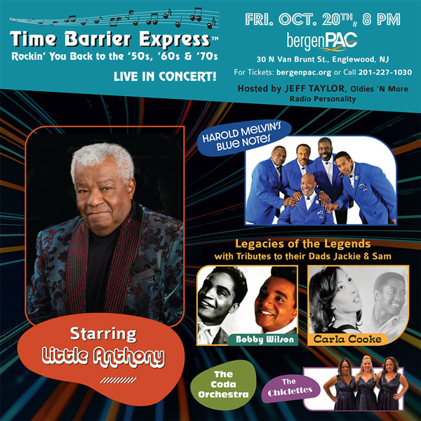 bergenPAC presents Time Barrier Express with Rock Music from 1950s to 1970s