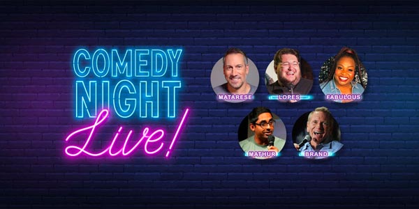 State Theatre New Jersey presents Comedy Night on September 29th