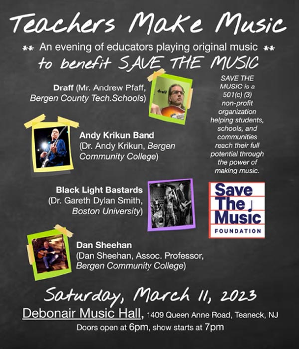 Music Teachers &#34;Save the Music&#34; with benefit for public music education at Teaneck