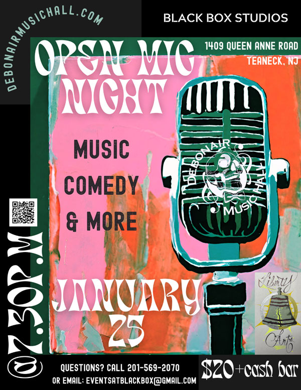 Black Box Studios and Liberty Arts present January's Open Mic Night