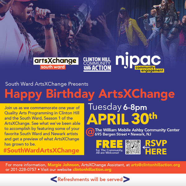 Clinton Hill Community Action Celebrates the 1st Anniversary of the ArtsXChange in Newark