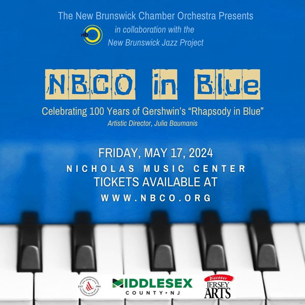 New Brunswick Chamber Orchestra presents NBCO in Blue - Celebrating 100 Years of Gershwin