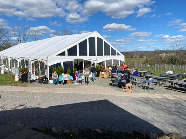 Old York Cellars Unveils Stunning New Vineyard Hospitality Tent