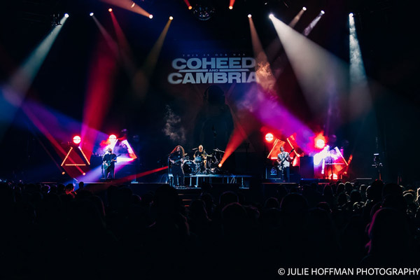 Coheed and Cambria performing in concert at the Prudential Center in Newark on July 21, 2026. Photo by Julie Hoffman.