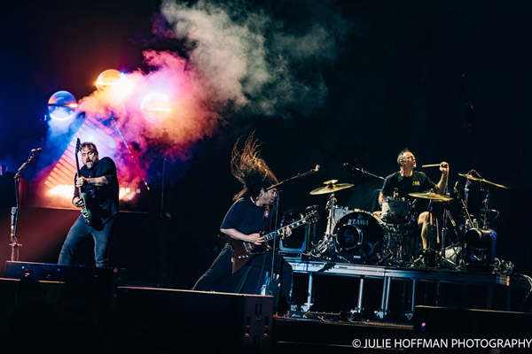 Coheed and Cambria performing in concert at the Prudential Center in Newark on July 21, 2026. Photo by Julie Hoffman.