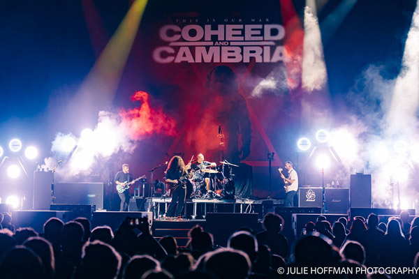 Coheed and Cambria performing in concert at the Prudential Center in Newark on July 21, 2026. Photo by Julie Hoffman.