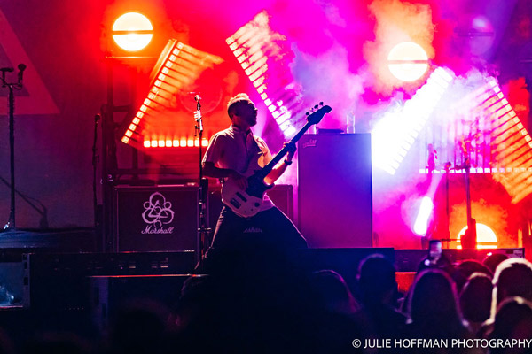 Coheed and Cambria performing in concert at the Prudential Center in Newark on July 21, 2026. Photo by Julie Hoffman.