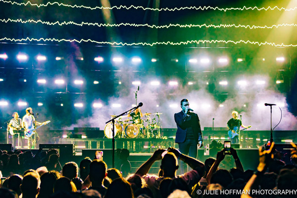 Shinedown performing in concert at the Prudential Center in Newark on July 21, 2026. Photo by Julie Hoffman.