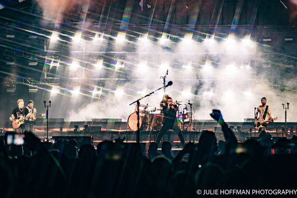 Shinedown performing in concert at the Prudential Center in Newark on July 21, 2026. Photo by Julie Hoffman.
