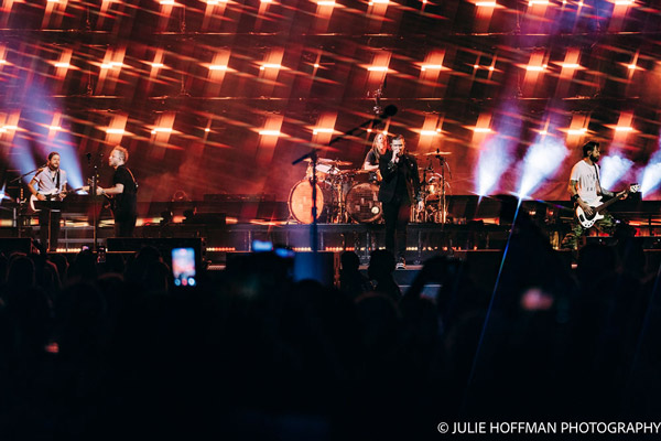 Shinedown performing in concert at the Prudential Center in Newark on July 21, 2026. Photo by Julie Hoffman.