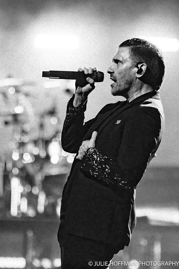 Shinedown performing in concert at the Prudential Center in Newark on July 21, 2026. Photo by Julie Hoffman.
